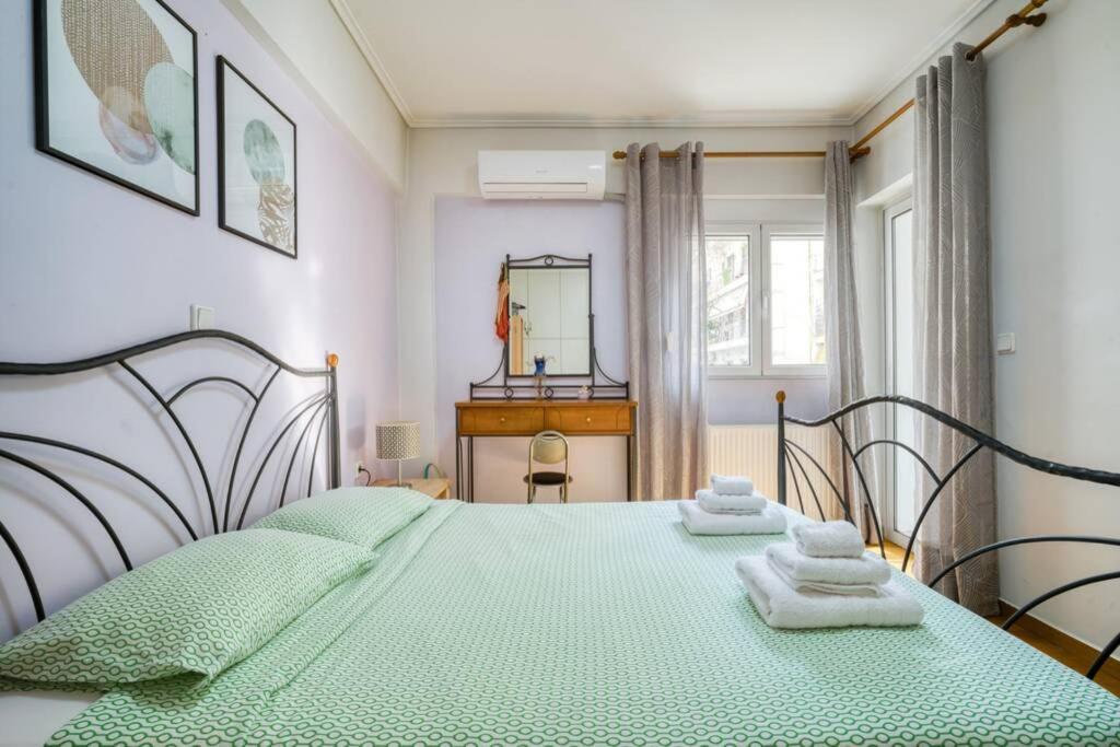 Spacious Family Flat Near Parthenon Free Parking Athen Exterior foto